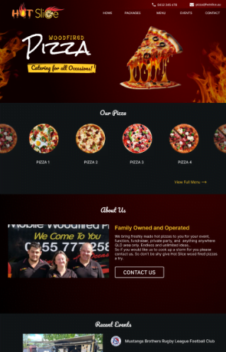 Hot Slice Pizza Website